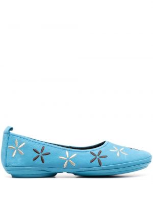 Pantofi cu model floral Camper albastru