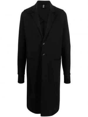 Czarny płaszcz bawełniany Thom Krom