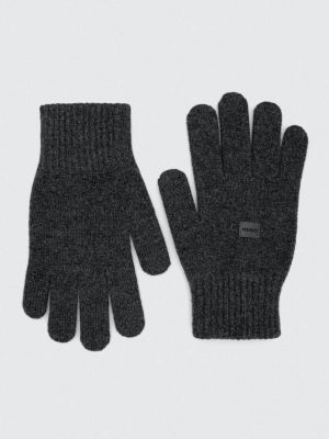 Rękawiczki wełniane Hugo szare