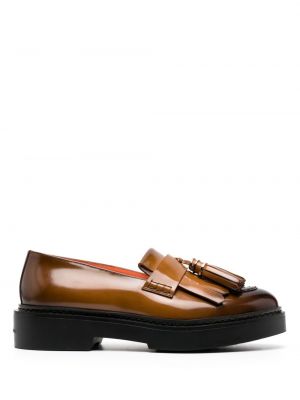 Pantofi loafer din piele cu gradient Santoni