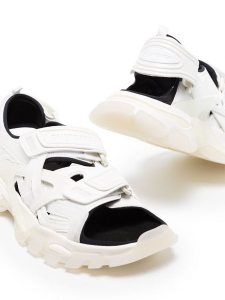 Sandales à scratch Balenciaga blanc