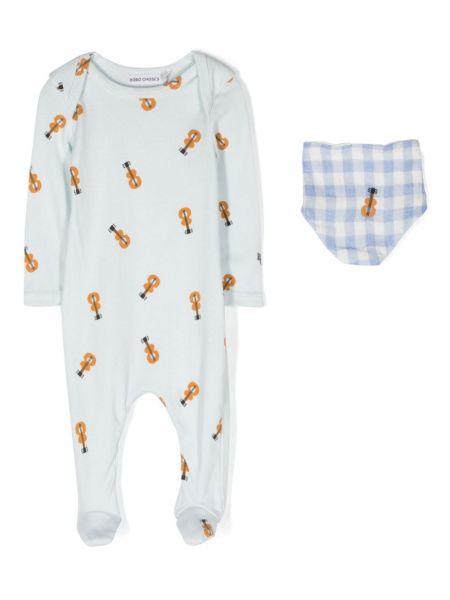 Printti pyjama tytöille Bobo Choses sininen