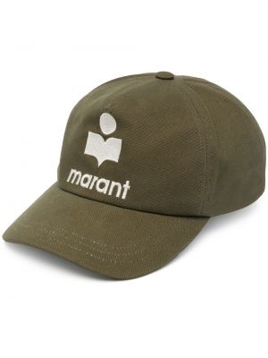 Brodert cap Isabel Marant grønn