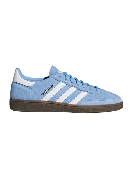 Sneakersy zamszowe z nubuku Adidas Spezial niebieskie