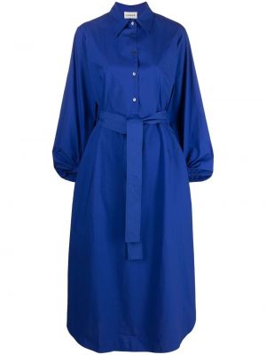 Βαμβακερή μάξι φόρεμα P.a.r.o.s.h. μπλε