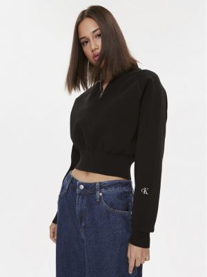 Πουλόβερ Calvin Klein Jeans μαύρο