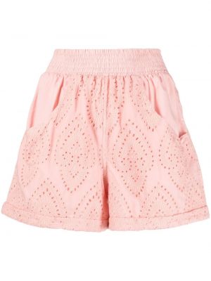 Pantaloni scurți din dantelă Forte Dei Marmi Couture roz
