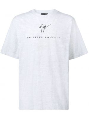 Kokvilnas t-krekls ar apdruku Giuseppe Zanotti