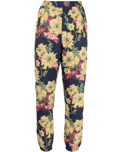 Pantaloni cu model floral cu imagine matlasate Etro