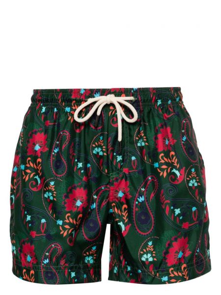 Paisley-kuvioiset printti shortsit Peninsula Swimwear vihreä