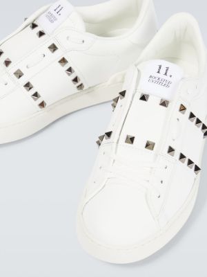 Bőr sneakers Valentino Garavani fehér