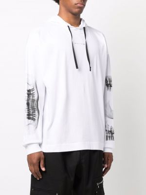 Bluza z kapturem z nadrukiem 1017 Alyx 9sm biała