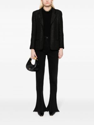 Veste en tweed Chanel Pre-owned noir