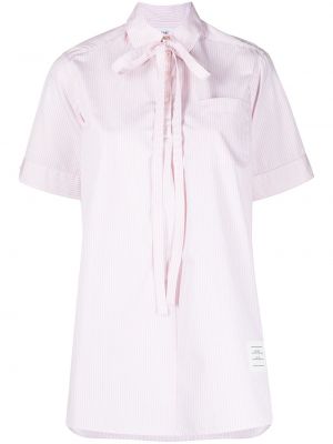 Camisa a rayas Thom Browne rosa