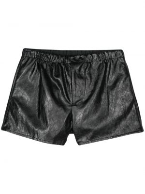 Shorts en cuir en imitation cuir Nº21 noir