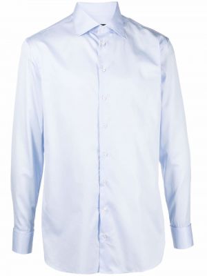 Camisa slim fit Giorgio Armani azul