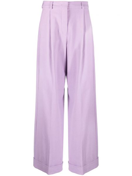 Laza szabású nadrág Sportmax lila