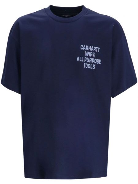 T-shirt Carhartt Wip blå