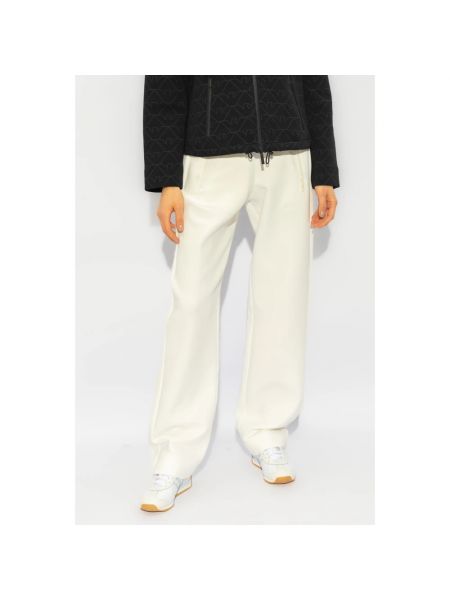 Pantalones de chándal con bolsillos Emporio Armani blanco
