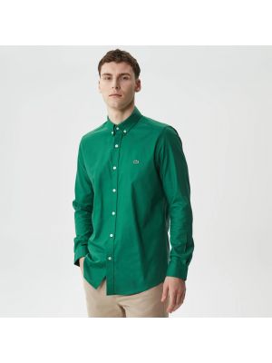 Рубашка Lacoste зеленая