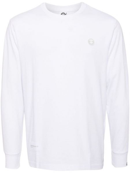 Langærmet t-shirt Aape By *a Bathing Ape® hvid