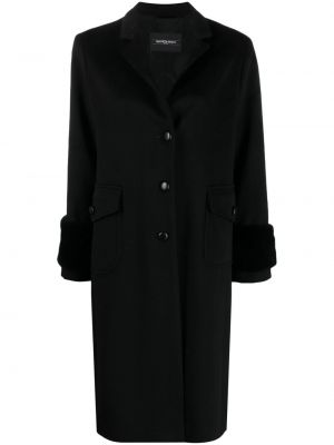 Vlnený kabát Simonetta Ravizza čierna