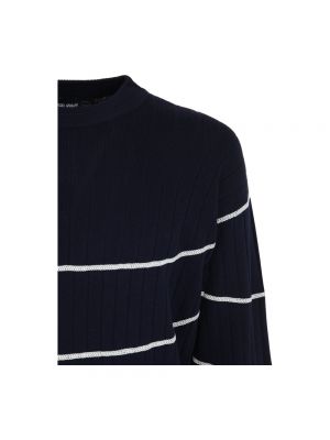 Suéter de cuello redondo Giorgio Armani azul