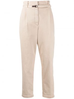 Pantalones rectos de cintura alta Brunello Cucinelli
