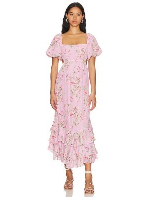 Vestido midi Yumi Kim rosa