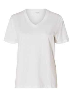 T-shirt Selected Femme blanc