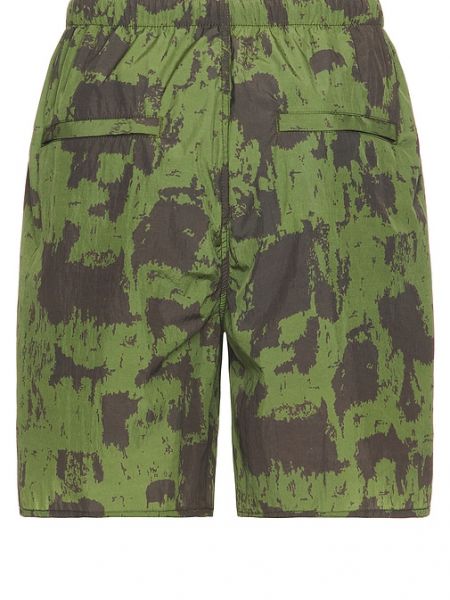 Pantalones cortos de nailon con estampado Beams Plus verde