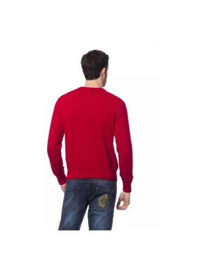 Jersey con bordado de lana de lana merino Billionaire rojo