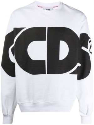 Overdimensjonert sweatshirt Gcds hvit