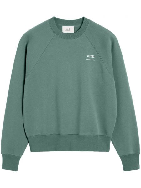 Bomuld sweatshirt Ami Paris grøn