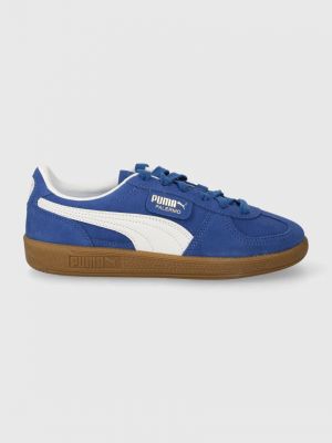 Sneakersy zamszowe Puma niebieskie
