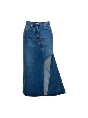 Spódnica jeansowa Alexander Mcqueen niebieska