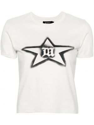 Βαμβακερή μπλούζα με σχέδιο Misbhv λευκό