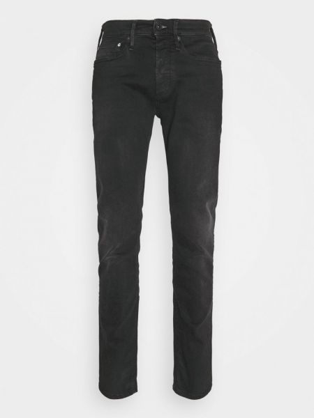 Czarne jeansy skinny Denham