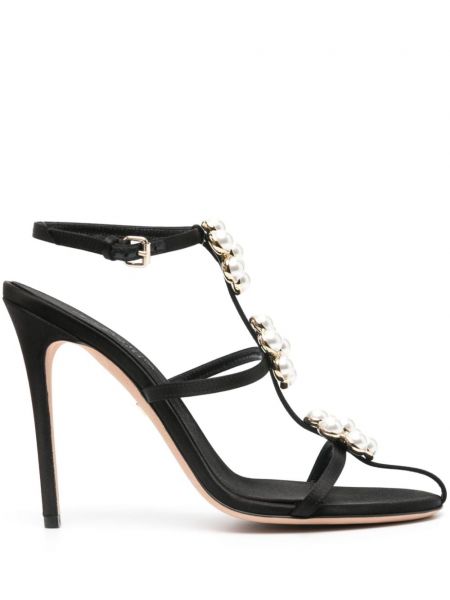 Sandale mit perlen Giambattista Valli schwarz