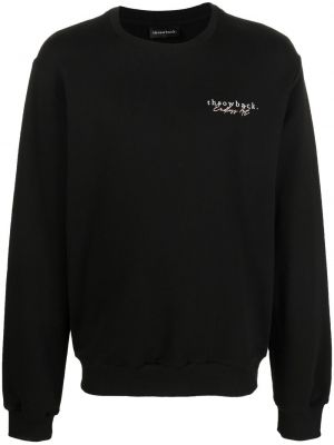 Sweatshirt aus baumwoll mit print Throwback schwarz