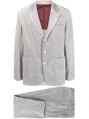 Manšestrový oblek Brunello Cucinelli šedý