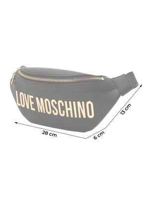 Чанта за носене на кръста Love Moschino черно