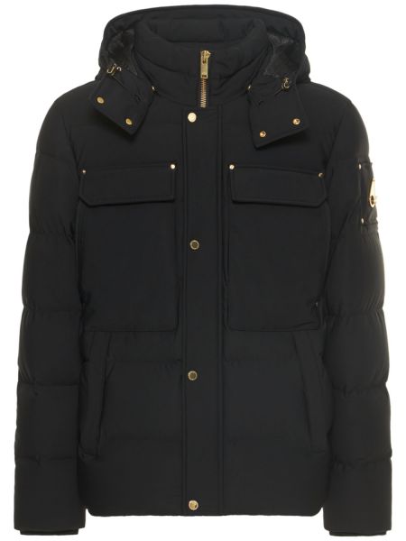 Chaqueta de plumas de nailon con plumas Moose Knuckles negro