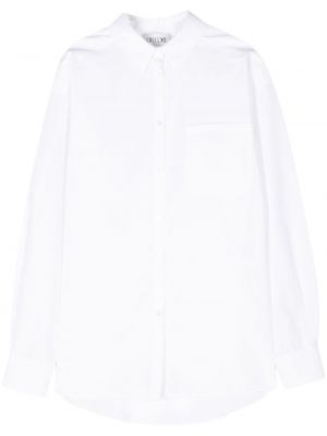 Плисирана риза Del Core бяло