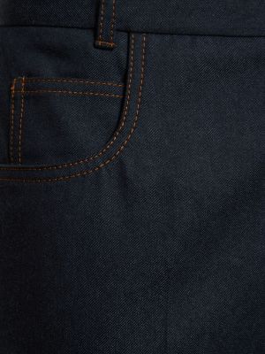 Bavlněné kalhoty Loro Piana modré