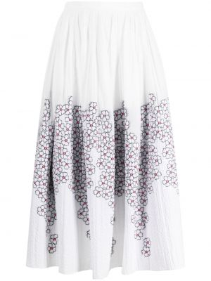 Φλοράλ midi φούστα με σχέδιο ζακάρ Gemy Maalouf
