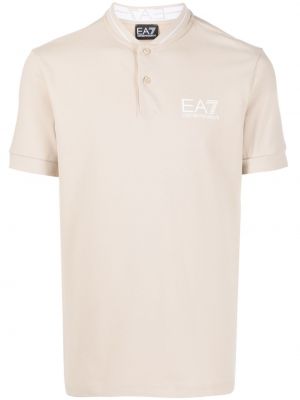 T-shirt Ea7 Emporio Armani brun