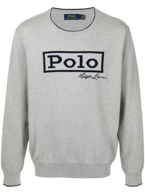 Trykt sweatshirt Polo Ralph Lauren grå