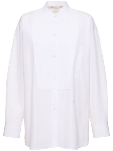 Памучна риза Stella Mccartney бяло