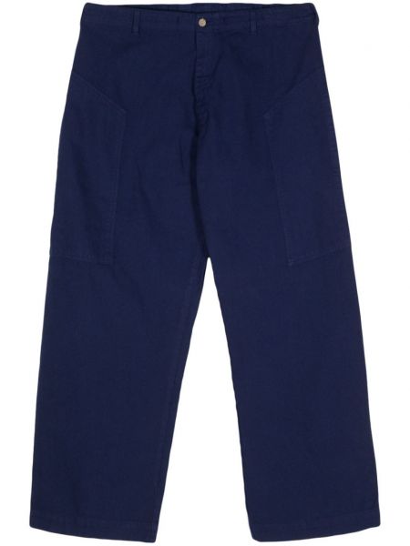 Прав панталон Valentino Garavani Pre-owned синьо